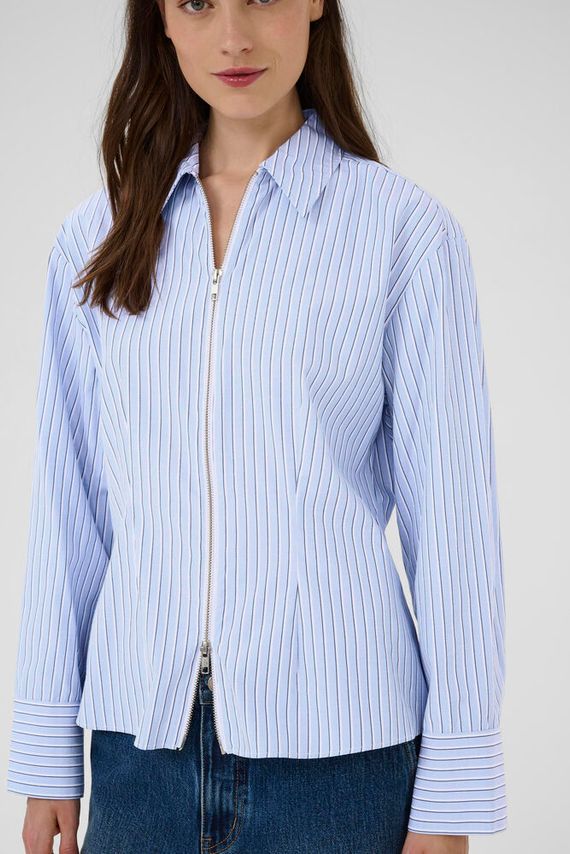 KA DANIELLE SHIRT SUBDUED BLUE STRI