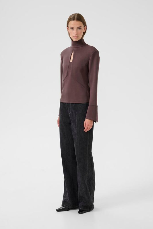 KBBRITTANY TURTLENECK HUKLEBERRY