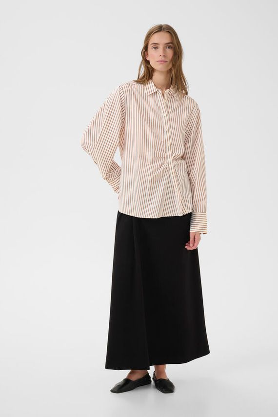 KBSELMIRA SHIRT CINNAMON STRIPE