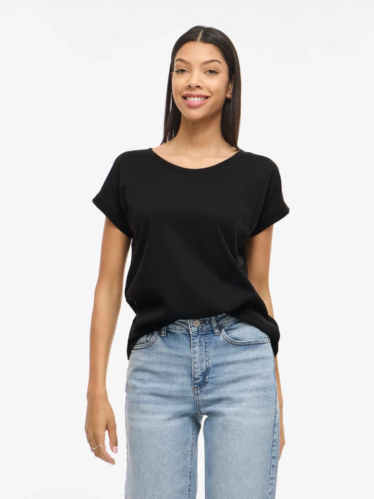 VILA VIDREAMERS T-SHIRT BLACK
