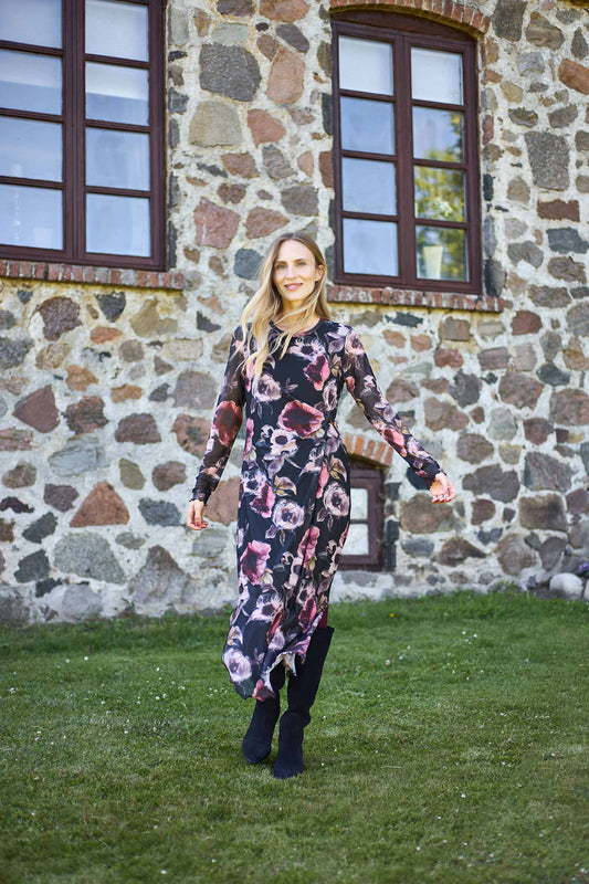 BCROSEY MECH DRESS BLACK ROSE