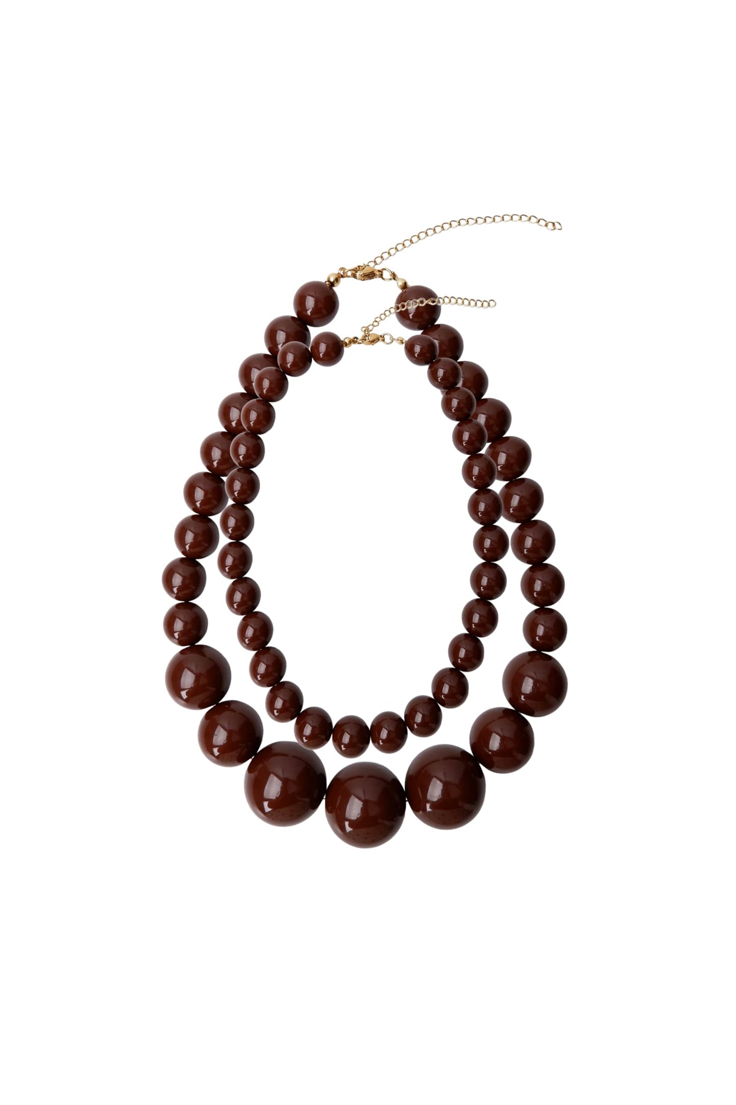 BCHOLLY DOUBLE NECKLACE COFFE