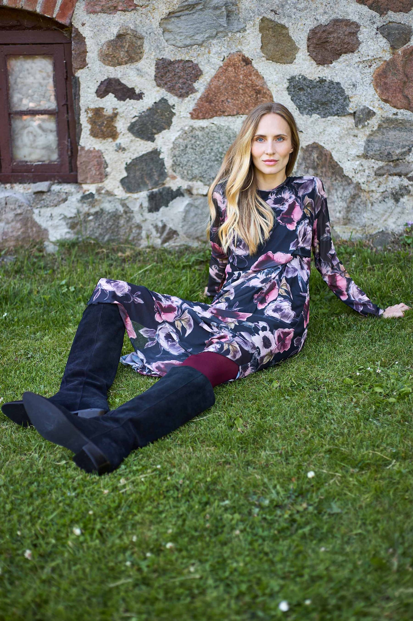 BCROSEY MECH DRESS BLACK ROSE