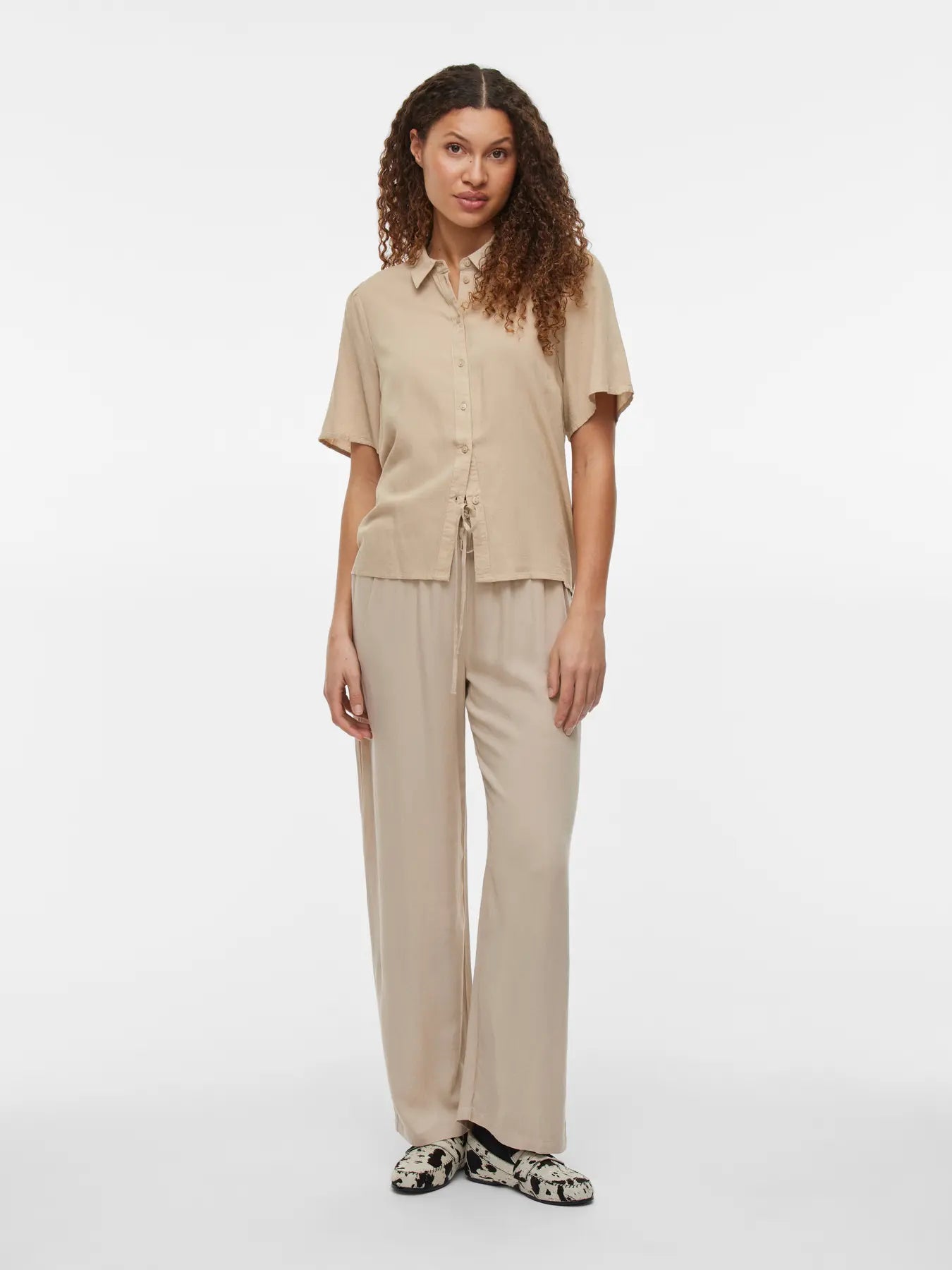 VILA VIPRICIL SHIRT FEATHER GRAY