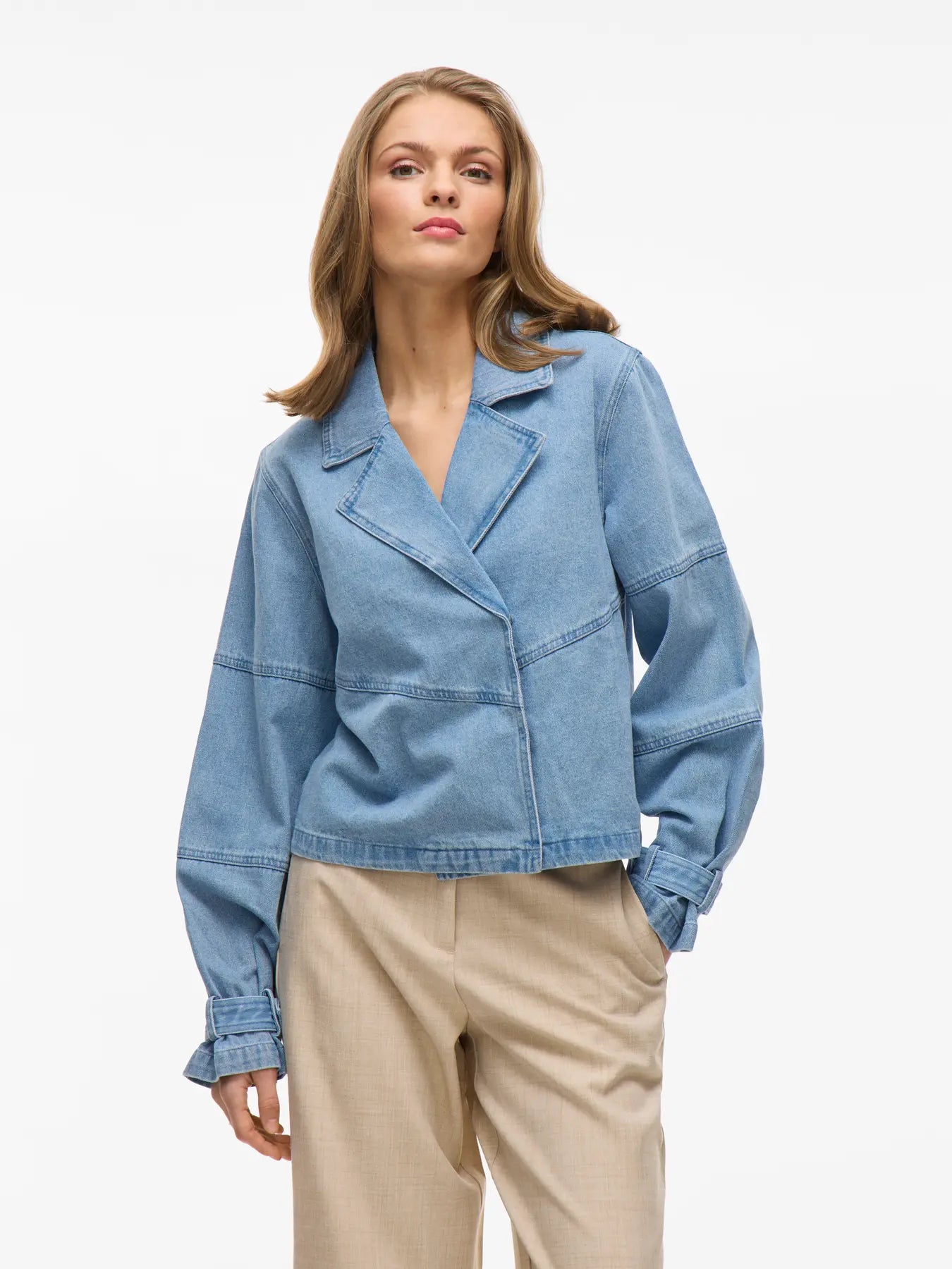 VILA VIVIKEA  LIGHT BLUE DENIM