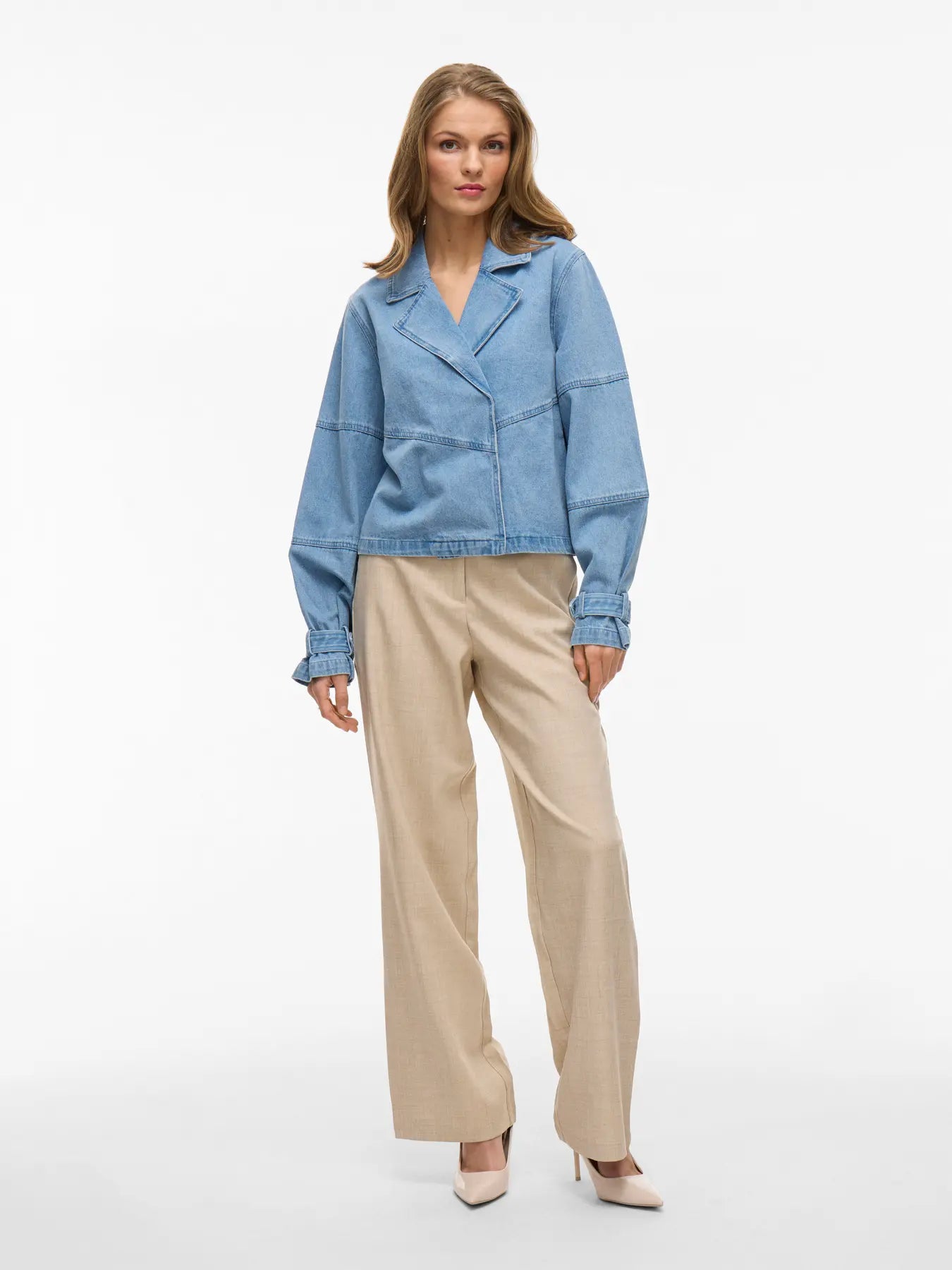 VILA VIVIKEA  LIGHT BLUE DENIM