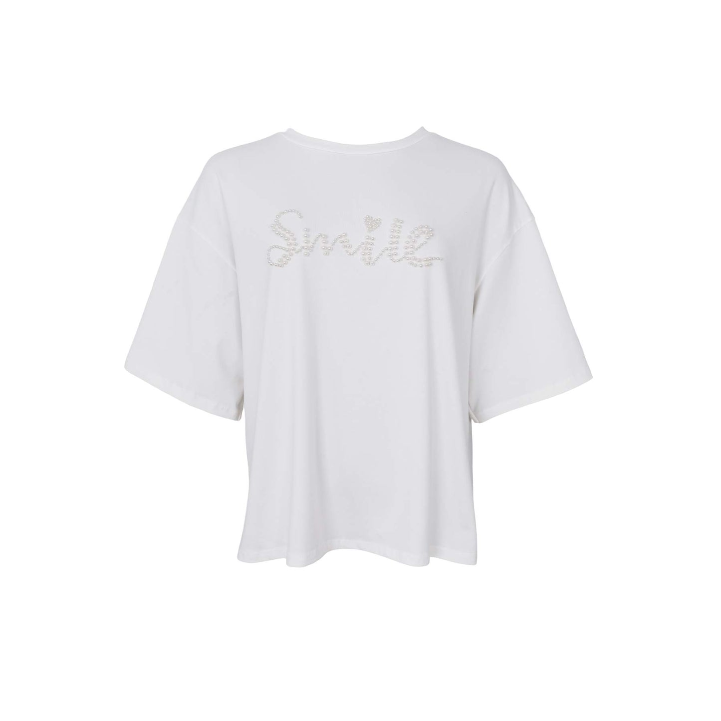 BC MAY SMILE BIG TEE OFF WHITE