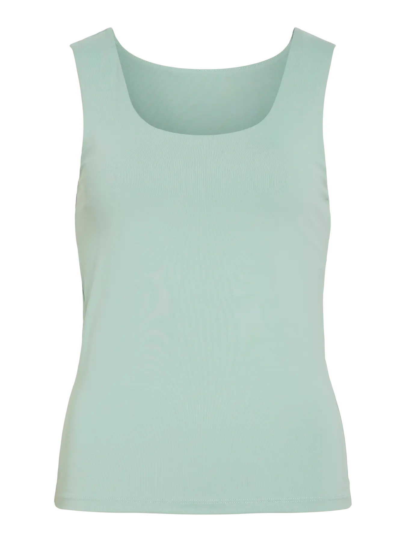 VILA VIKENZA U-NECK TOP BLUE SURF