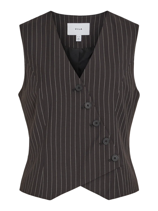 VILA ESMA WAISTCOAT BLACK