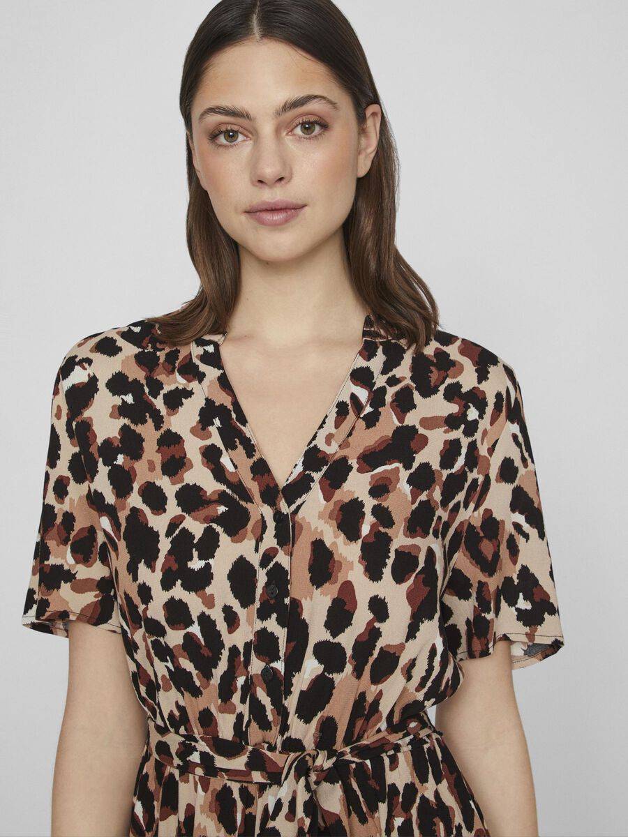 VILA, Vimoashly S/S Midi Black Nalu