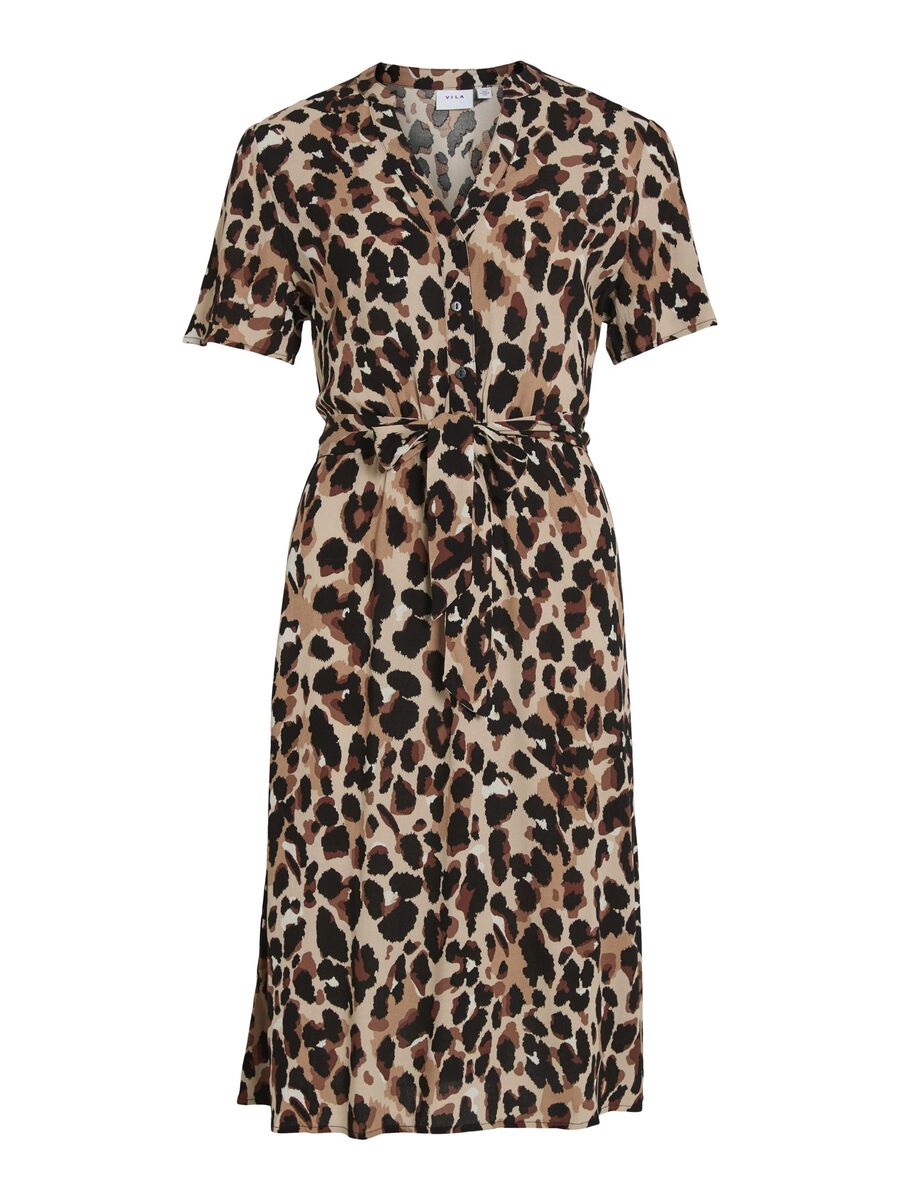 VILA, Vimoashly S/S Midi Black Nalu