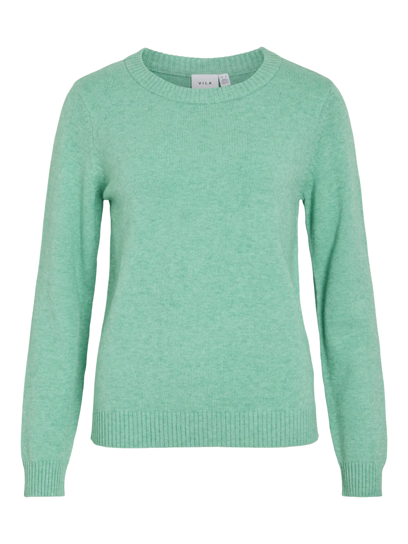 VILA VIRIL O-NECK KNIT GREEN MELANG
