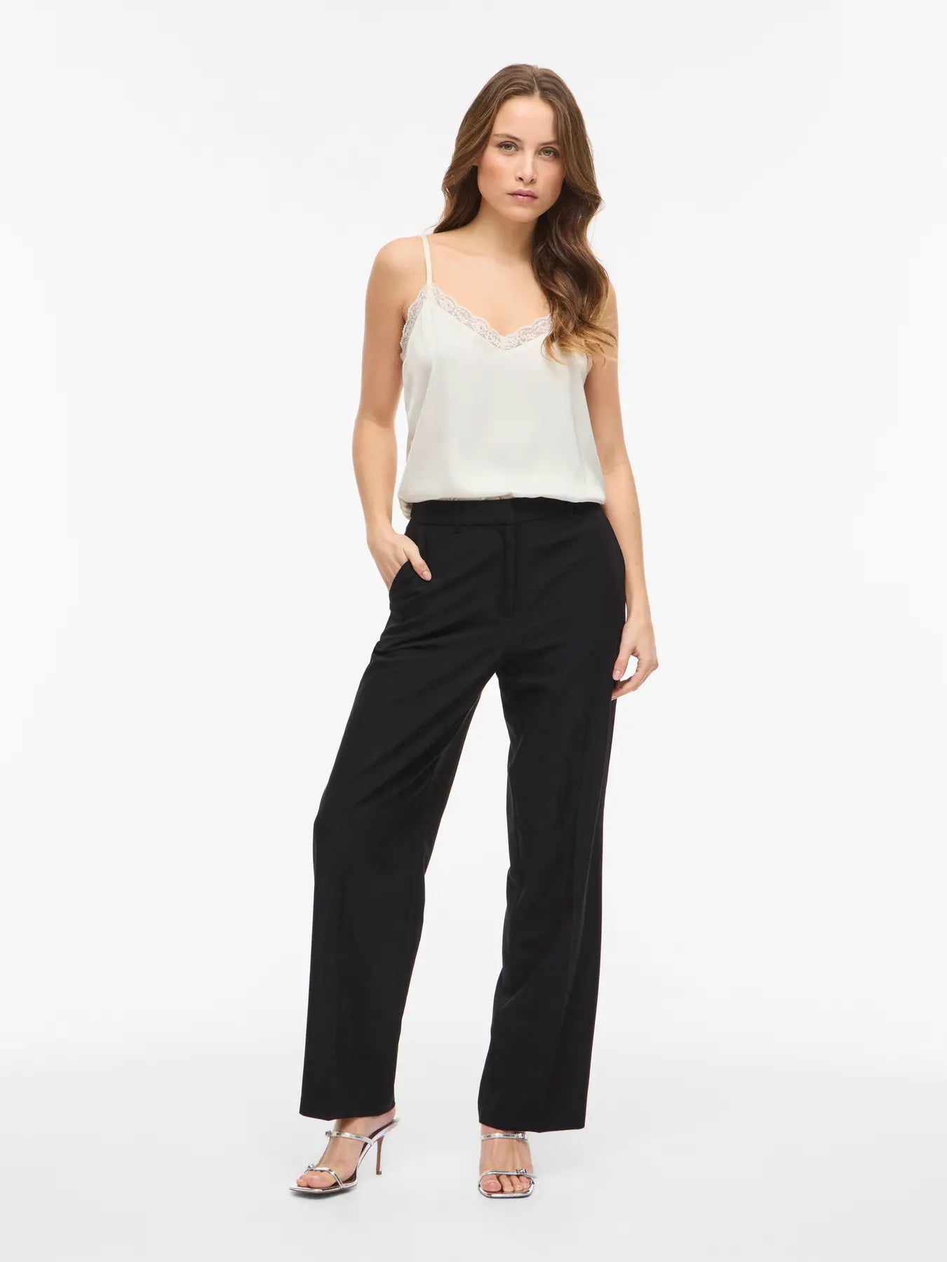 VILA VIENNA RAVENNA LACE SINGLET C