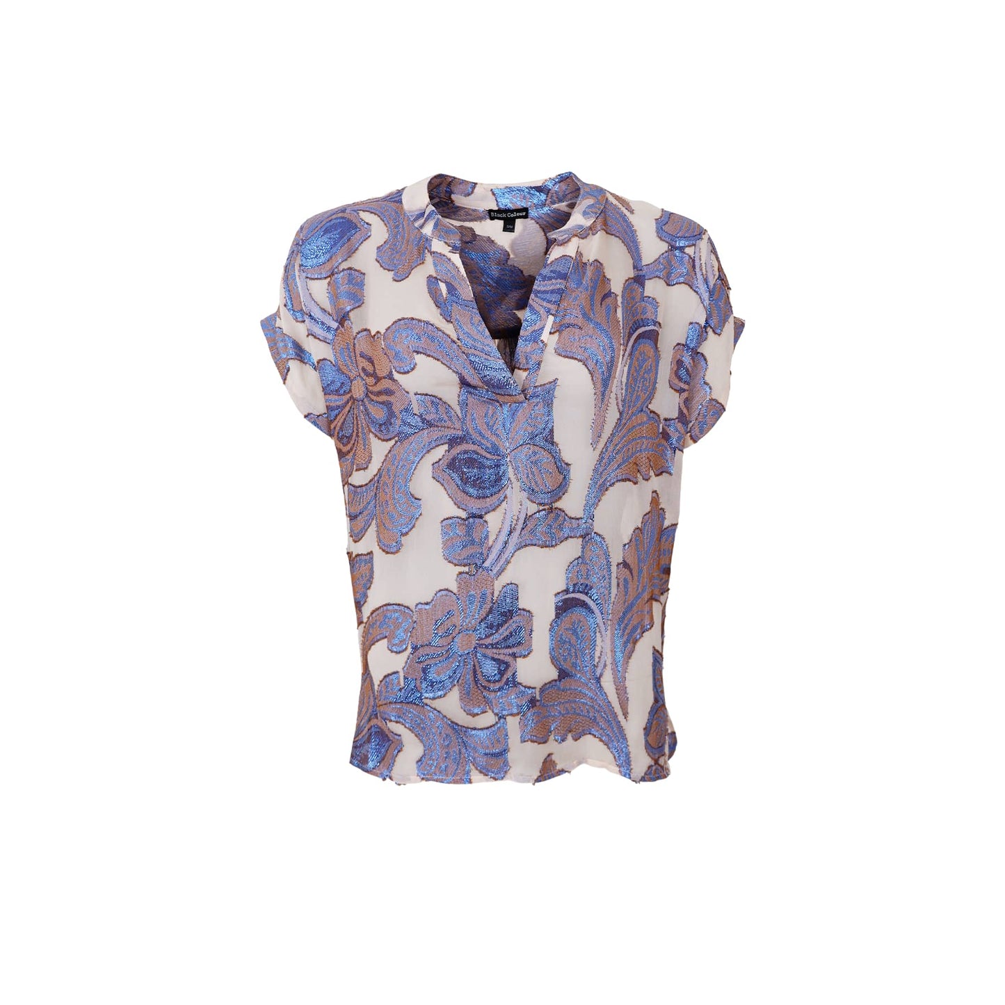 BC KENZIE SS BLOUSE BLUE